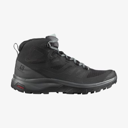 Salomon OUTLINE MID GORE-TEX Turistické Topánky Damske - Čierne (SK 8-QPE)